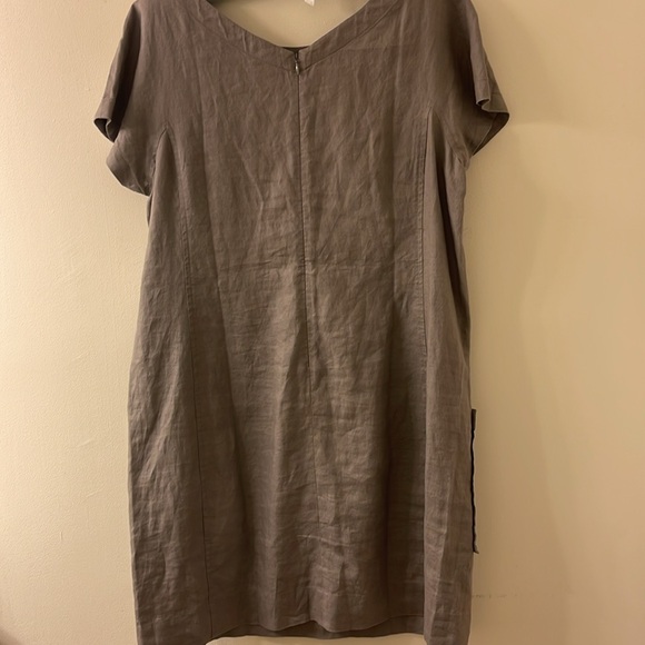 NWT Eileen Fisher organic linen knee-length dress, size S - Picture 2 of 2